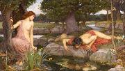 John William Waterhouse E-cho and Narcissus (mk41) France oil painting reproduction